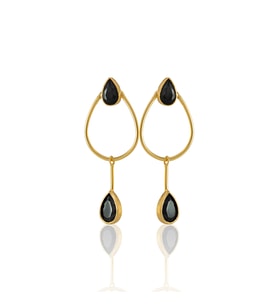 Kadir Jewellery 22 Ayar Altın Kaplama Kadın Sallantılı Küpe -El İşçiliği Ve Hipoalerjenik Küpe-E85
