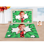 BK Gift Kişiye Özel Çocuk Kick Box Karikatürlü 1000 Parça Profesyonel Puzzle-1