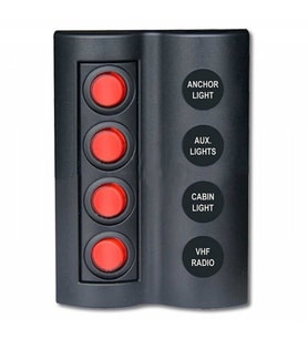 BFY Marin Sigortalı Switch Panel 4 Anahtarlı (STD)