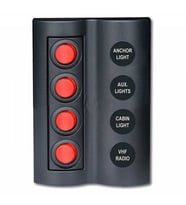 BFY Marin Sigortalı Switch Panel 4 Anahtarlı (STD)