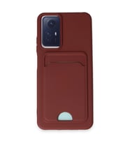 Xiaomi Redmi Note 12s Kılıf Kelvin Kartvizitli Silikon - Bordo
