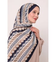 LACİVERT luvenSara Silk Elite Şal