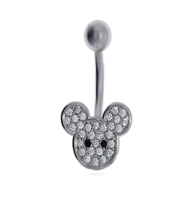 Kadın Mickey Model Çelik Piercing