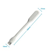 Usb Led Lamba 15cm Beyaz Renk Işık Portatif Taşınabilir Gece Lambası Masa Aydınlatma Kamp Pc