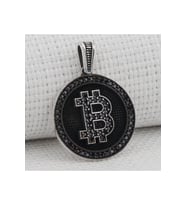 Bitcoin 925 Ayar Gümüş Kolye Ucu