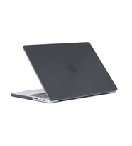Apple Macbook 14.2' 2021 A2442 Uyumlu Zore MSoft Carbon Fiber Tasarımlı Kapak (Siyah)
