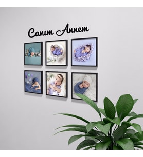 Kişiye Özel 6'Lı Kare Çerçeve Set