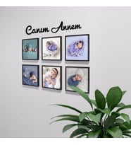 Kişiye Özel 6'Lı Kare Çerçeve Set