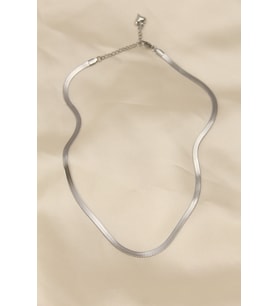 316L Çelik Silver Renk 45 cm İtalyan Zincir Model Kadın Kolye