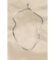 316L Çelik Silver Renk 45 cm İtalyan Zincir Model Kadın Kolye