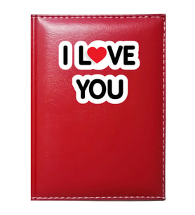 PROMOSYON DENİZİ  I LOVE YOU 1 GÖRSELLİ KIRMIZI RUHSAT KABI