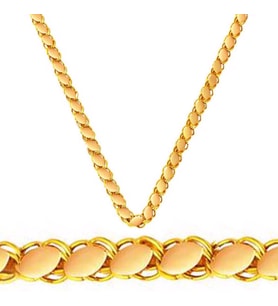 Pullu 14 Ayar 55 cm Halep Zincir Kolye ZKU225