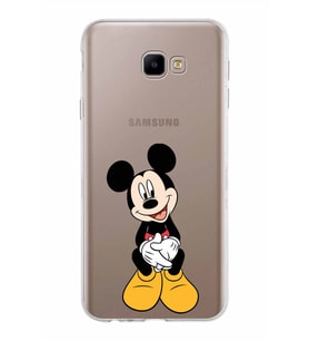 Samsung Galaxy J4 Core Kapak Mickey Mouse Tasarımlı Şeffaf Silikon Kılıf