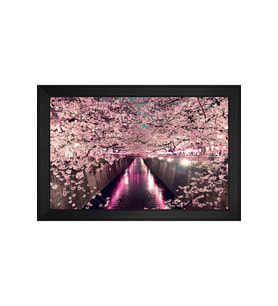 Manzara Temalı Kanvas Tablo 50 x 70 cm Siyah Çerçeve