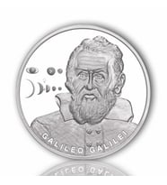 Galileo Galılei Gümüş Para