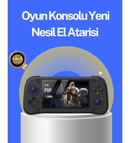 Mey İthalat® 4.3” Hd Ekranlı El Konsolu 64Gb Hafıza Kartı 10000 Yüklü Oyun (Krem)