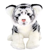 Animals Of The World Floppy Beyaz Kaplan Peluş Oyunca 30 cm (Çok Renkli)
