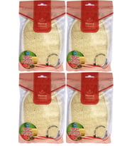 Derma Naturel Loofah Kabak Banyo ve Yüz Lifi (15*24CM) MS-10 (4 Lü Set)