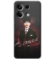 Xiaomi Redmi Note 13 Kılıf HD Desen Baskılı Kılıf - Kemal Atatürk