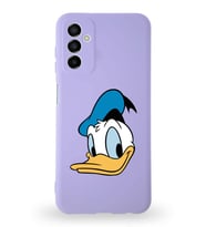 Samsung Galaxy A04s Uyumlu Lansman Kılıf Altı Kapalı İçi Kadife  Donald Duck-B Tasarımlı  Kapak (Şeffaf)