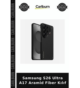 Samsung S26 Ultra A17 Aramid Fiber Kılıf Manyetik Kapak Cihaz Kılıfı Ekstra Koruma