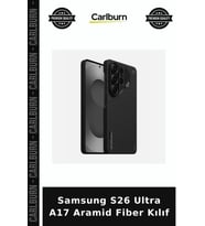 Samsung S26 Ultra A17 Aramid Fiber Kılıf Manyetik Kapak Cihaz Kılıfı Ekstra Koruma
