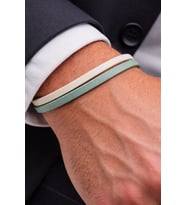 Calm Mint – Minimal Hakiki Deri Erkek Bileklik-50-665