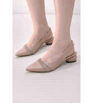 Trendyshose 04532 Yaşlı Alçak Topuk Kadın Ayakkabı