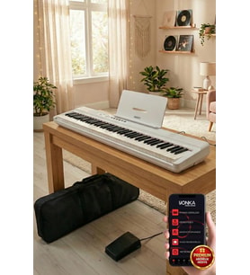 Midex PLX-120WH Yüksek Kaliteli Katlanır Taşınabilir Dijital Piyano