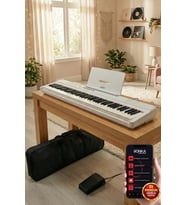 Midex PLX-120WH Yüksek Kaliteli Katlanır Taşınabilir Dijital Piyano