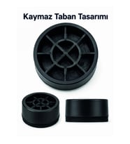 Mey İthalat® 4 Adet Kaymaz Çamaşır Makinesi Ayak Altlığı
