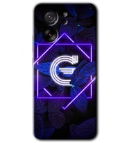 Xiaomi Mi 13T Kılıf HD Desen Baskılı Arka Kapak - Dark Neon Yaprak G Harfi