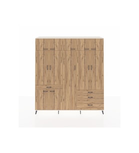 Hyperion Gardrop 11 Raflı 4 Çekmeceli 2 Askılı 220x44x243 Aytaşı-Çam/Çam