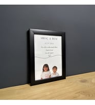 Çocukluk Fotoğraf Birleştirme, Çerçeve, Kişiye Özel, Konsept, Sevgiili Arkadaş Hediye (15x21) (Siyah)