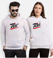 Tshirthane Mr Mrs Taç Sevgili Kombinleri Kapüşonlu Kombini (Tek Ürün Fiyatıdır.)