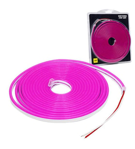Powermaster 12 Volt 5 Metre Silikonlu Mor Neon Led Şerit