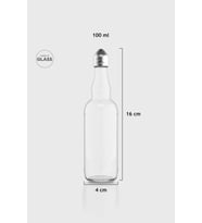 Renga Shaky 100 ml Metal Kapaklı Cam Tuzluk-Karabiberlik 121005 (Gümüş)