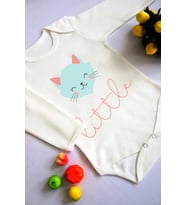 Unisex Bebek Little Baskılı Body Zıbın