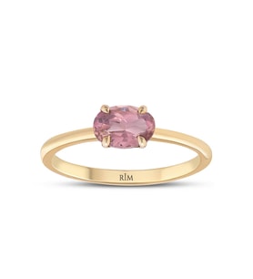 0.60 Karat Laboratuvar Pırlanta Morganite Yüzük - HRD Sertifikalı