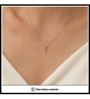 925 Ayar Gümüş Minimal Melek Kolye