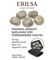 Sertifikalı Cüzdan Boy Yansımalı Ay Taşı Kütle -  Duygusal Denge ve İçsel Uyum Sağlar (Çok Renkli)