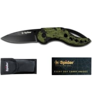 Spider Paslanmaz Bel Klipsli Çakı  E755-3 Pf (Siyah)