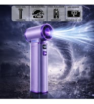 Mioji AD72 Pro 8000mAh 150000RPM Taşınabilir Güçlü Hava Üfleme Cihazı - Mor