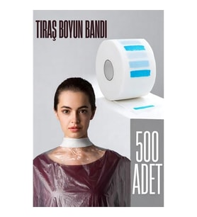 Kuaför Tıraş Boyun Bandı - Berber Boyun Bandı Tek Kullanımlık Boyun Bandı 500 Adet 721617