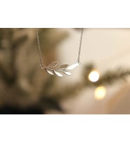 Olive Leaf Necklace, Mother's day gift, Leaf Necklace for Women