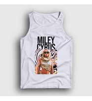 Presmono Unisex Beyaz Flowers Miley Cyrus Atlet 400598tt