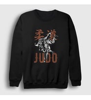 Presmono Unisex Siyah Uchi Mata Ufc Mma Judo Sweatshirt 504907tt