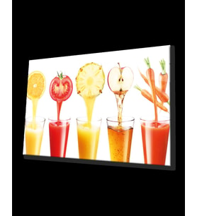 Meyveler Cam Tablo 4mm Dayanıklı Temperli Cam