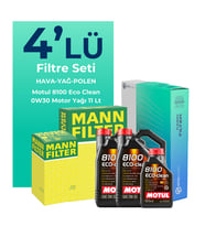 MANN Ford Transit V363 2.0 Dizel Filtre Bakım Seti Motul Motor Yağlı (2014-2024) 4 Lü