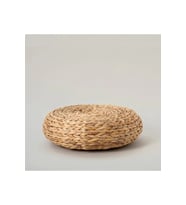 Hasır Su Sümbülü Dekoratif Puf/Minder 40 Cm Naturel